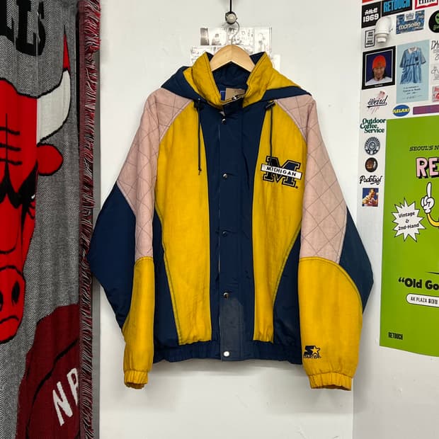 90‘s 스타터 미시간 패디드 자켓