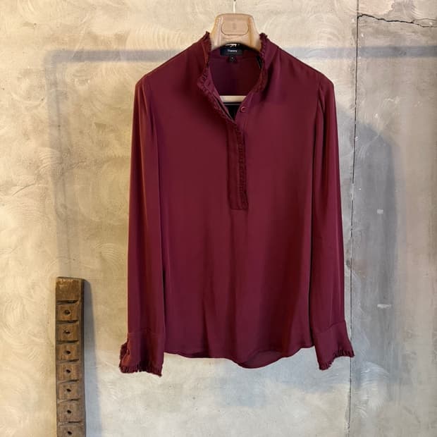 띠어리 실크 블라우스 55