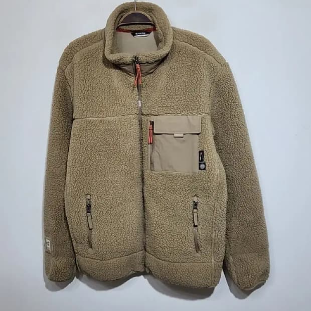 (100) 블랙야크 후리스 점퍼 베이지 뽀글이 플리스 자켓 