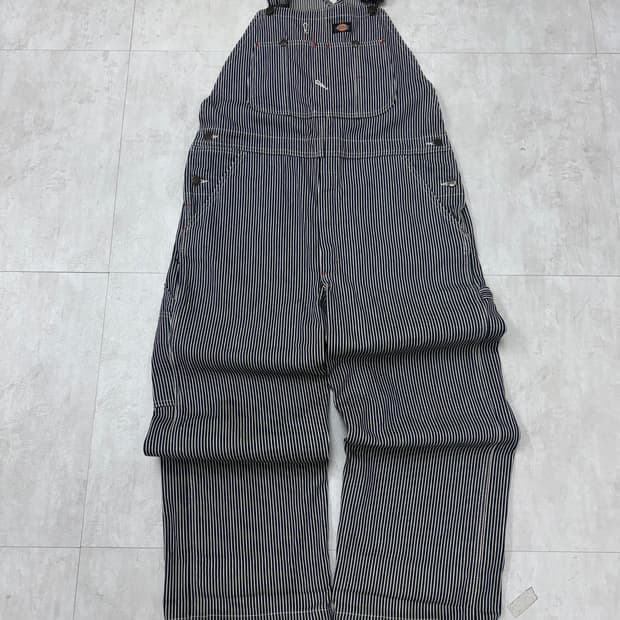 •딕키즈 히코리 스트라이프 오버롤 (32x30)