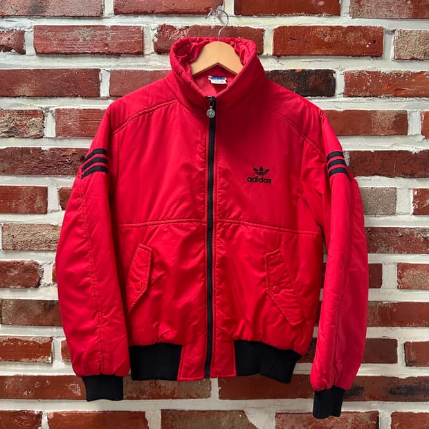 (S)80-90s 아디다스 서독제 하이넥 봄버 레드