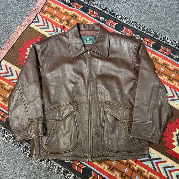 빈티지 소가죽100% 레더 자켓