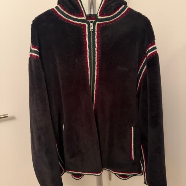 (XL) 23ss 슈프림 크로셰 엣지 후드 집업