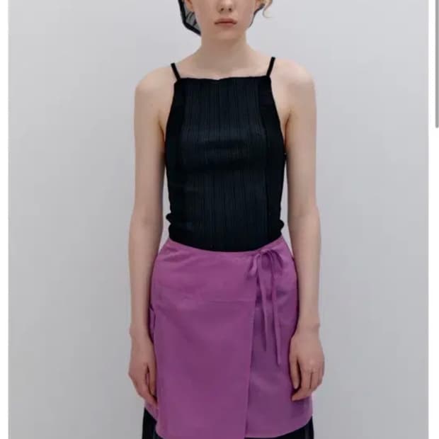 파르벵 SIDE POCKET WRAP SKIRT_PURPLE