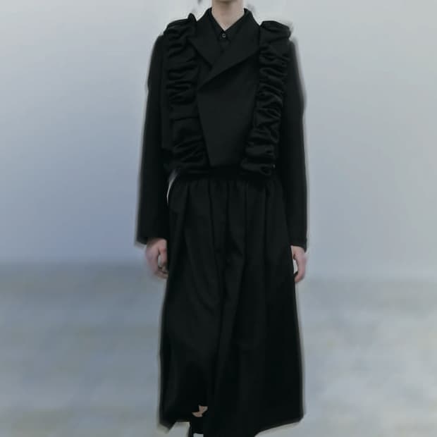 2way Curved Line Overall One Piece