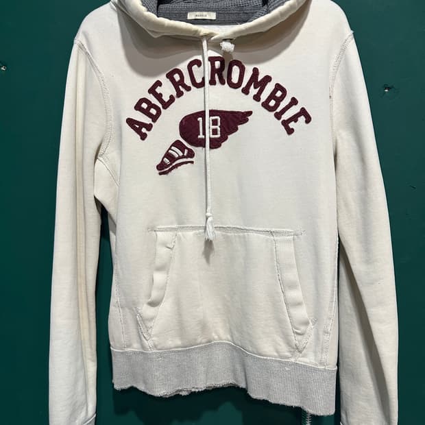 아베크롬비 후드티 아이보리 L