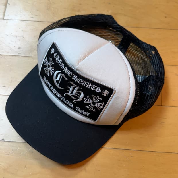 크롬하츠 CH 할리우드 블래/화이트 트러커햇