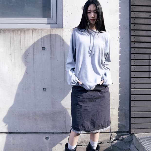 폴리테루 우먼 멜로우 풀오버 라이트 블루