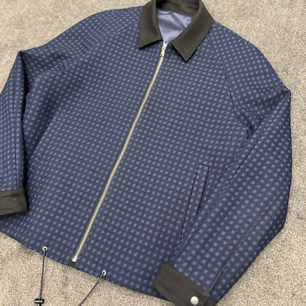 ZIO SONGZIO 블루 패턴 남성 자켓 XL
