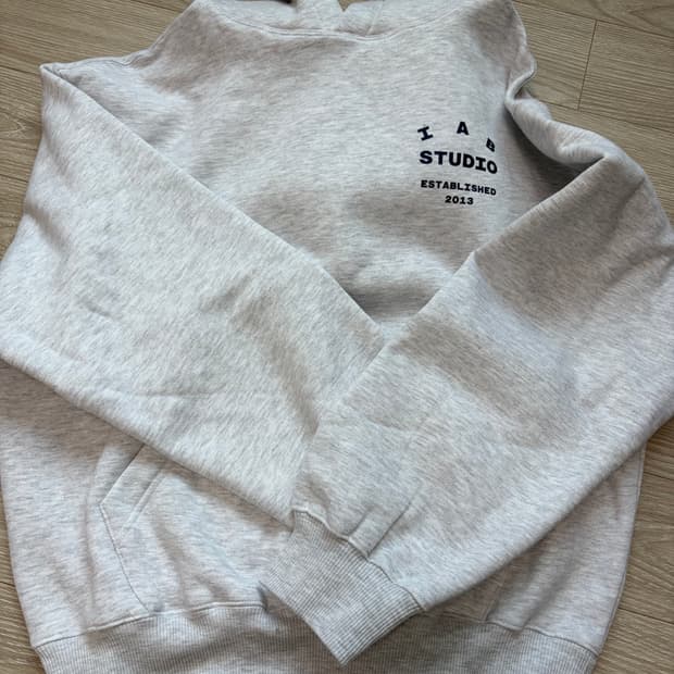 아이앱 스튜디오 25 후드 라이트 그레이 네이비 M