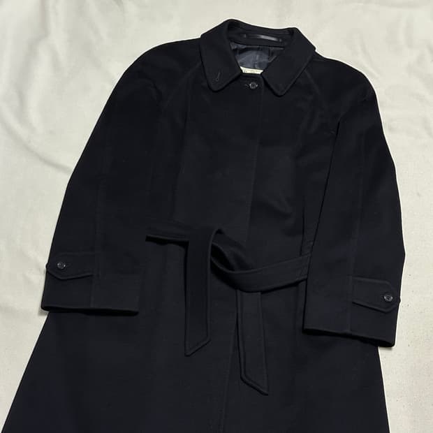 M 버버리 캐시미어 네이비 코트