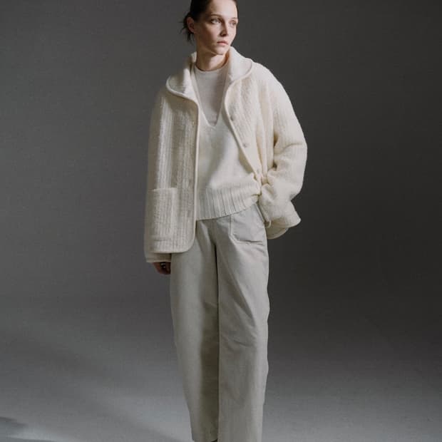 킨더살몬 해리 알파카 자켓 크림