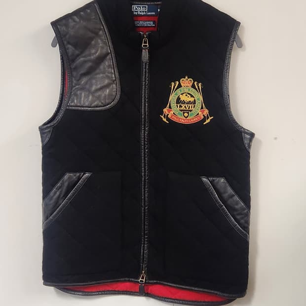 폴로 랄프로렌 퀼팅 조끼 블랙 M