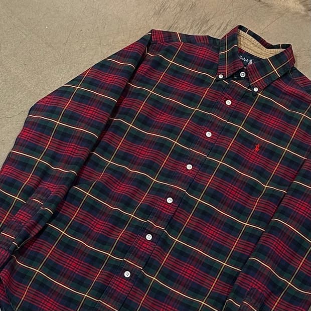 S 폴로랄프로렌 커스텀핏 타탄체크 셔츠