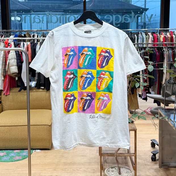 롤링 스톤스 화이트 1989 투어 하프티 