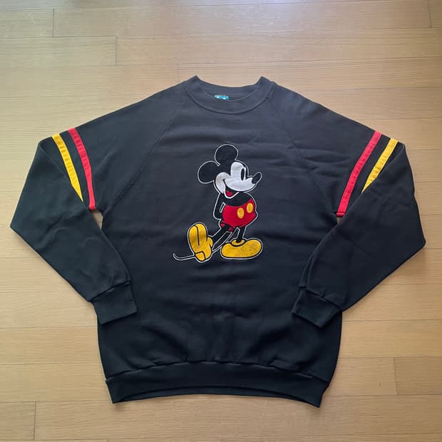 80년대 디즈니 미키마우스 스웻셔츠 미국제조 빈티지 Made in USA