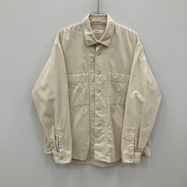 비이커 베이지 코듀로이 셔츠 자켓