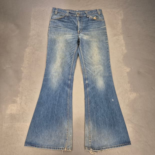 90s 리바이스 684 오렌지탭 벨바텀 데님 팬츠