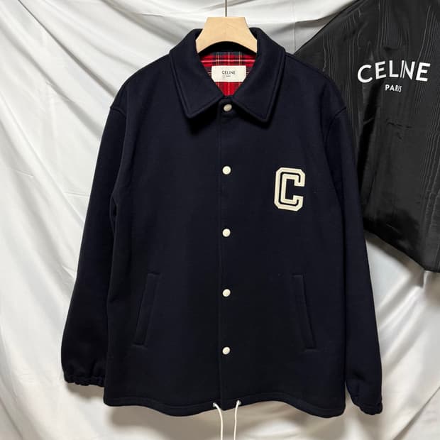 [S+급/54] 셀린느 더블 페이스 울 코치 자켓