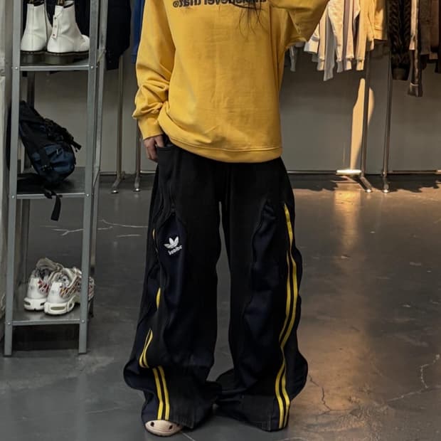 디스이즈네버댓 크루넥 옐로 스웻셔츠 A2894