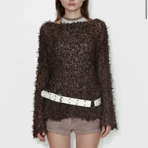 세릭 FRINGE DROP KNIT 니트 새상품