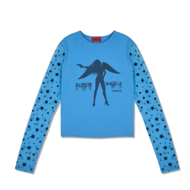 모멘텔 momentel super Angels mesh T-shirt