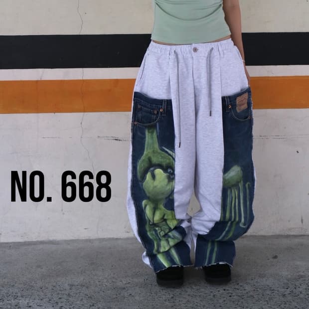No.668 vintage levi's remake sweat pants