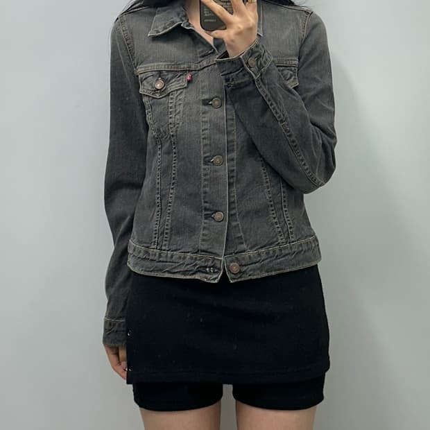 리바이스 레드탭 흑청 데님자켓