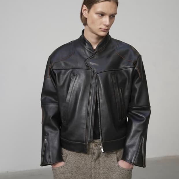 yiyae 모디파이드 바이커자켓 컨투어 블랙 L