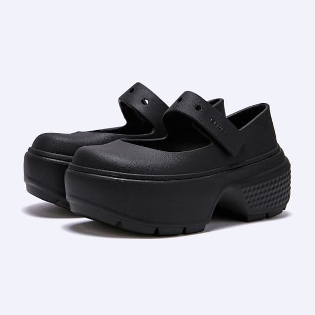 크록스 스톰프 메리제인 블랙 240