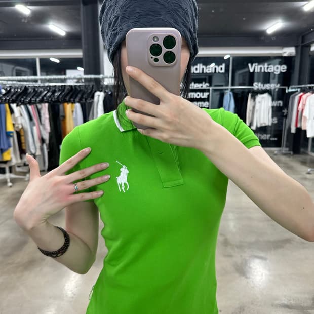 폴로 랄프로렌 빅포니 애플그린 원피스