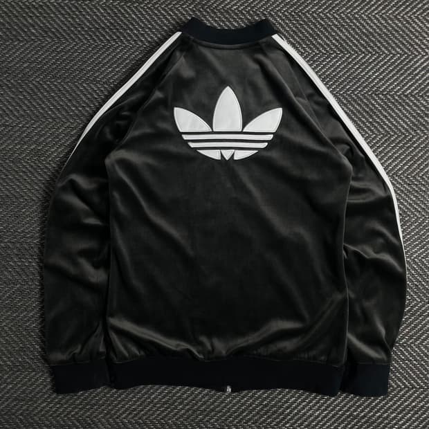 아디다스 트레포일 빅로고 슈퍼스타 트랙탑 져지o 3719
