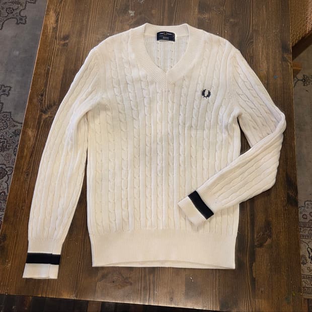 프레드 페리 케이블니트