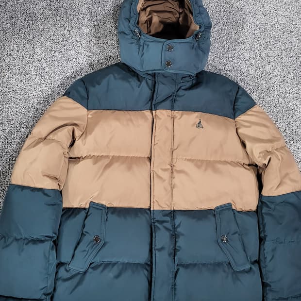 빈폴(BEANPOLE) 투톤 덕다운 패딩 자켓