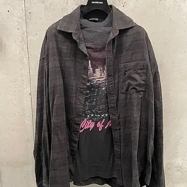 발렌시아가 레이어드 셔츠 25 FW 시티 오브 엔젤스 트롱프뢰유 파리스