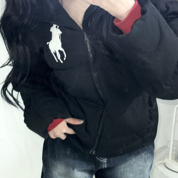 🐰폴로 랄프로렌 빅포니 블랙 대장 패딩🖤