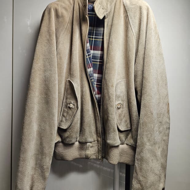 90's 폴로 스웨이드 해링턴자켓