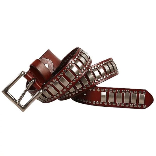 Vintage Plate Stud Belt