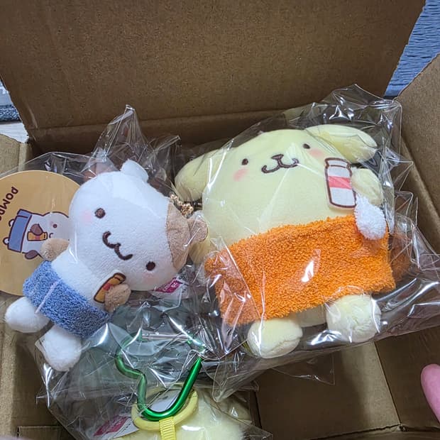 폼폼푸린 머핀 무뉴구루미 인형 세트