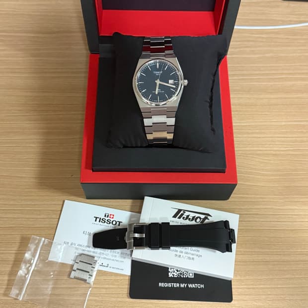 티쏘 prx 40mm 오토매틱 청판 (보증남음)