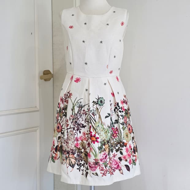 일본빈티지)히메갸루 로맨틱 플로랄 원피스