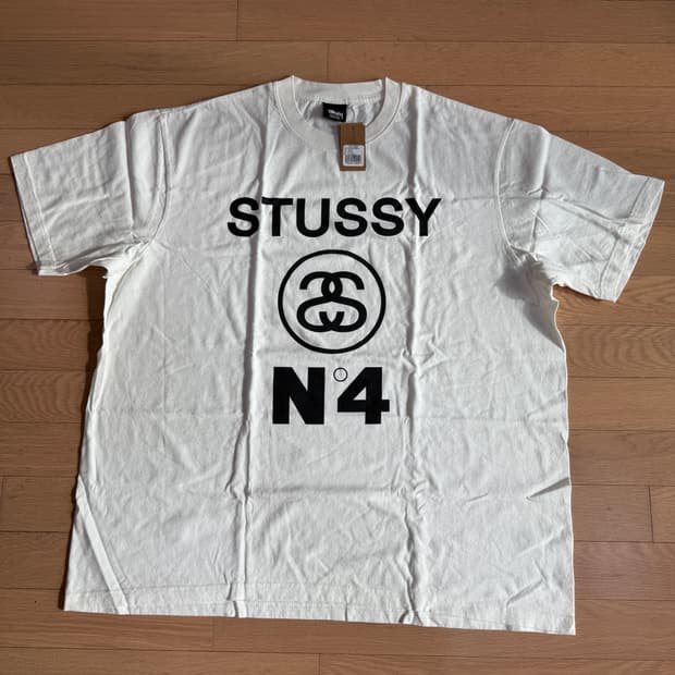 [XXL]stussy 스투시 피그먼트 다이드 No.4 반팔티셔츠 내츄럴