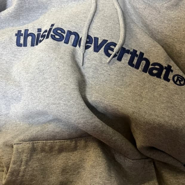 Thisisneverthat 디스이즈네버댓 회색 후드티 m