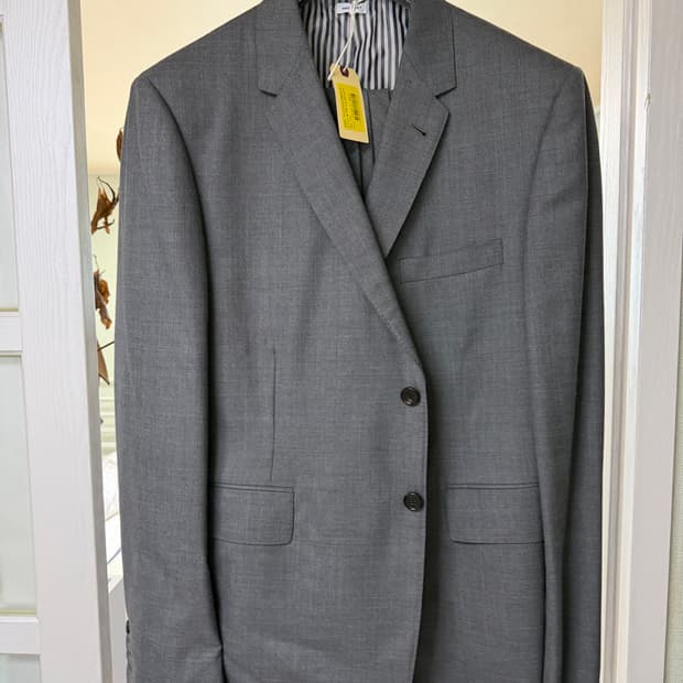 [3,4,5] 톰브라운 클래식 수트 미드그레이 차콜 ,로우라이즈 슬랙스