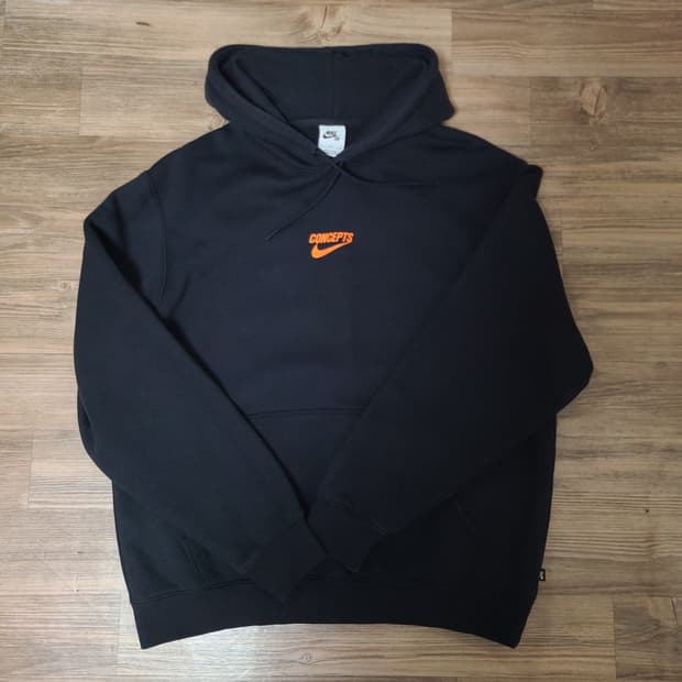 (XL 105) 나이키 X 컨셉트 SB 플리스 블랙 후드티 티셔츠