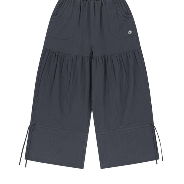 코이세이오 shirring rough pants navy