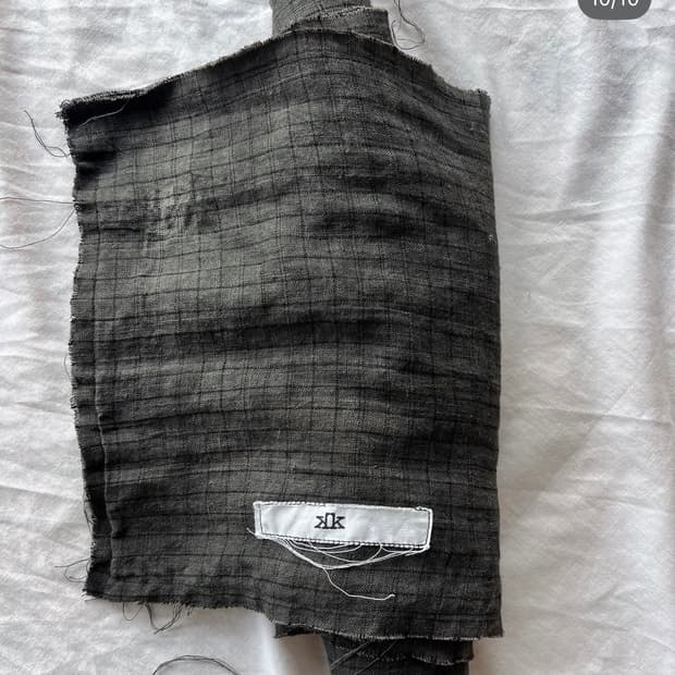 Ktwo studios dyed check scarf