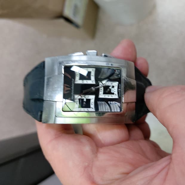 테크노마린 블랙/실버 손목시계