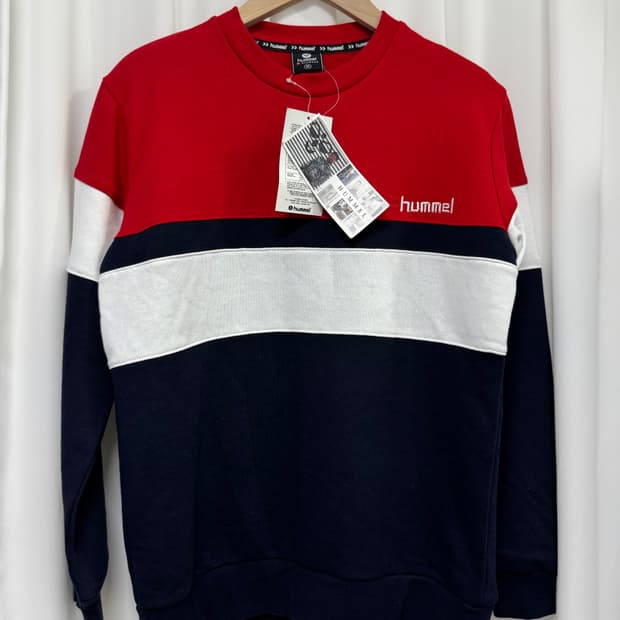 [새상품] 험멜 컬러블록 맨투맨