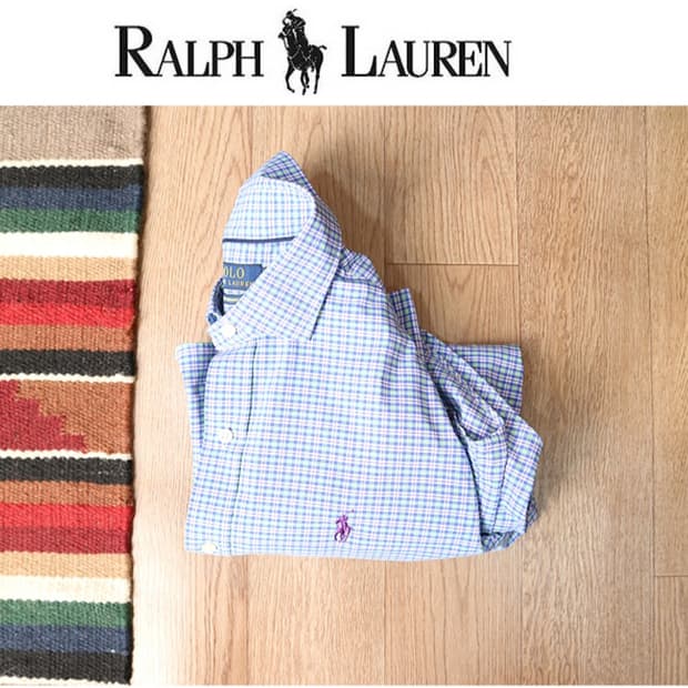 
polo 폴로랄프로렌 코튼100% 와이드카라 체크남방 